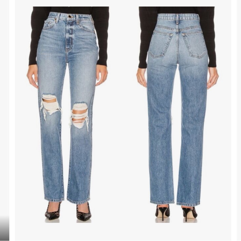 Khaite “Kyle” distressed Jeans -size 29 - rn149428 Portland wash